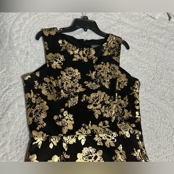 Women’s Donna Ricco gold and black dress size 12 - Picture 9 of 9